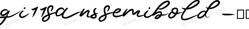 Gi11Sans SemiBold字体转换